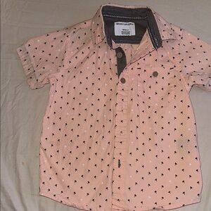 Kids Pink Button Down Shirt